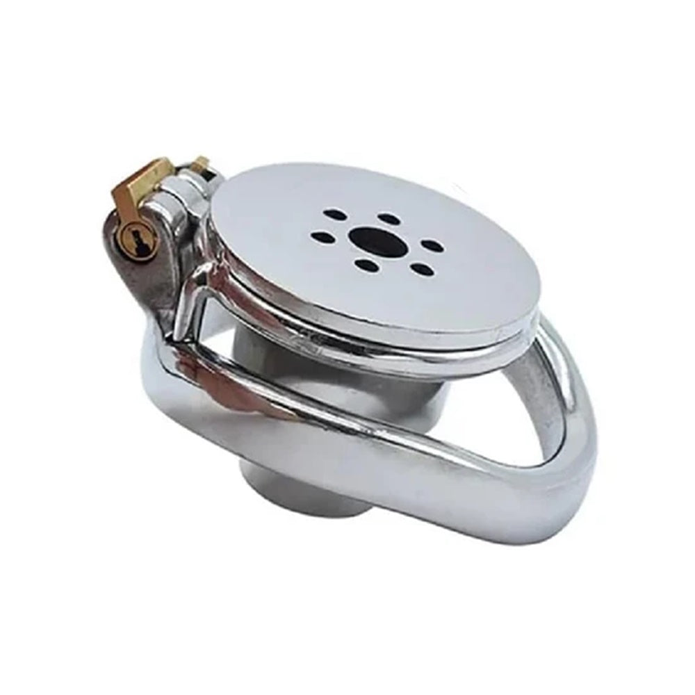 Unlock prolonged control with our steel device, featuring an inverted design and urethral penis plug. Secure fit enhances sessions, increasing Alcatraz-like restraint without discomfort.