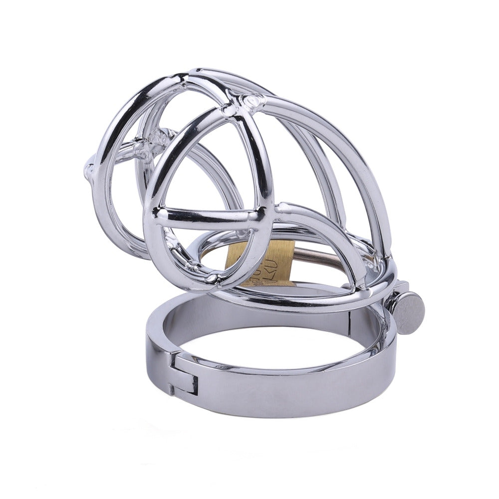 Ever feel glued between adulting and your wild side? This iron penis cage flat keeps you locked in for tantalizing games, discreet peeing in public, and pro-level stimulation with a cover.
