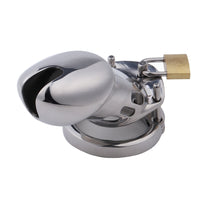 Experience ultimate restraint with our girthy metal male chastity cage. Designed with thorns for a careful fit, it encases your urethra and ass securely. Electrostim compatible for electrifying sensations.