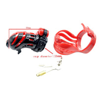 Navigate power dynamics effortlessly with this plastic device. Featuring triple e-stim settings, it prevents outward chafing, ensuring comfort during any lengthy urethra dick play sessions.