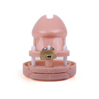 Take control with our Baby Pink Plastic Sissy Cock cage. ABS plastic locks up hard, making erections impossible. Discrete under clothing for all-day wear. See pic on our website profile for photos of this discreet device.