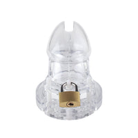 Experience comfortable, extended wear with our transparent plastic chastity cage. Enforcing control and preventing erection, it includes multiple rings for a perfect fit. Lightweight and high-quality, it's the ultimate for your chastity journey.