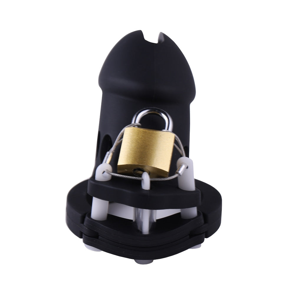 Experience ultimate submission with our black silicone chastity trainer kit. Designed to serve and restrain, this comfortable yet secure device offers subs the perfect blend of service and control. Embrace the tantalizing tease and the cruel delight of denied pleasure.