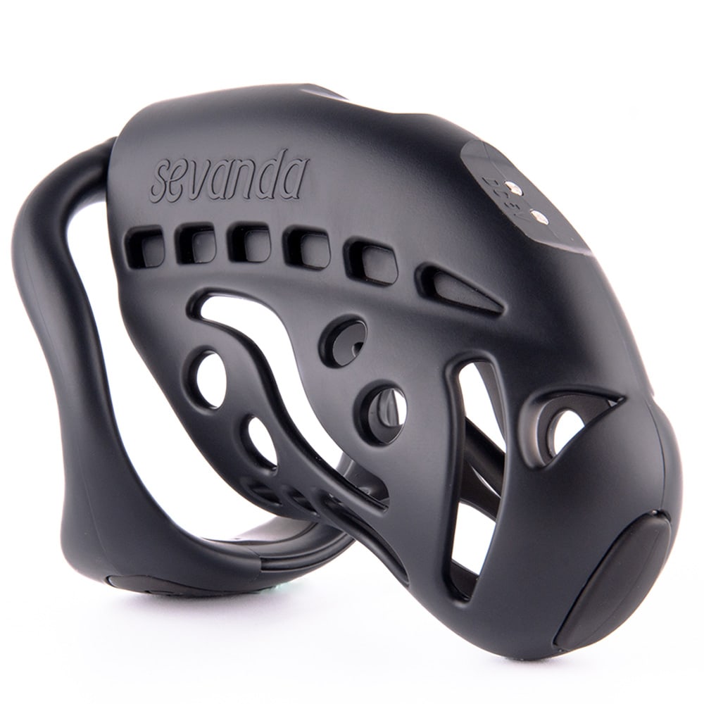 Experience electrifying control with our sleek Bluetooth cock cage. Featuring a secure lock and built-in shock nodes, this futuristic device connects to an app on your phone. Set timers, customize sensations, and let Mistress command your chastity journey seamlessly.