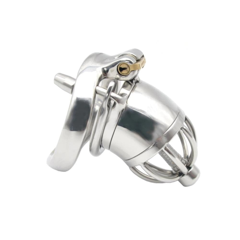 Experience the ultimate masculine restraint with our stainless steel Lockthecock kit chastity belt for men. Don't be the loser in your gang embrace control and turn any night into an orgy of anticipation. This is the perfect example of redefining masculine dominance.