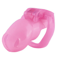 Secure your femininity with this nub-sized cagink that's perfect for sissies. This tight, pink resin trainer is discreet under clothes, ensuring smaller anatomy stays locked and inverted desires unfulfilled.