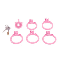 Lock your sissy cock in our silicone mesh cage. Its flat design lets you tuck comfortably, keeping you closed and discreet. Features an opening for easy cleaning and an optional anus attachment.