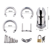 Experience ultimate control with our stainless male chastity device the steel cock cage that combines comfort and security. Among the safest models, it offers options to suit your budget, making chastity possible.
