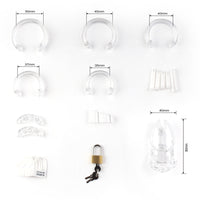 Elevate your profile with our transparent chastity cage that locks securely and looks sleek. One of the cheapest options available, it includes keys for ultimate control. Buy now!