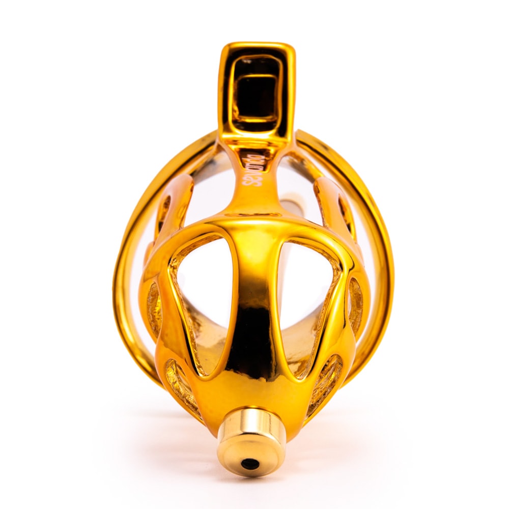 Experience unmatched security with the Sevanda Golden cage. Its strong golden metal won't trigger airport detectors, ensuring a hassle-free passage through TSA. Includes security tags for peace of mind.
