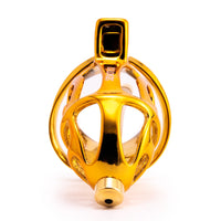 Experience unmatched security with the Sevanda Golden cage. Its strong golden metal won't trigger airport detectors, ensuring a hassle-free passage through TSA. Includes security tags for peace of mind.