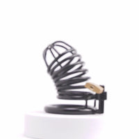 Enhance your BDSM play with our metal cage. Online keyholding offers sub motivation and control. Its sleek black finish, secure lock, and multi-ring design ensure comfort and discretion.