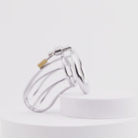 Experience the ultimate tease and surrender with our stainless steel chastity cage. Designed for your sub hubby, this device locks away his desires, turning frustration into a thrilling game that binds you forever. Let the tension build and ignite your passion like never before.