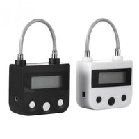 Feel the anticipation with our huge cage, featuring an electronic timer lock. Sit with knees trembling, longing for a kiss, as your partner's dance on your lap teases you. Take control to new levels.