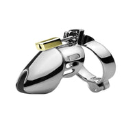 Embrace submission with the metal cock cage, offering denial and control. As you kiss and lick her pussy, the cage denies orgasm, intensifying desire and restraint.