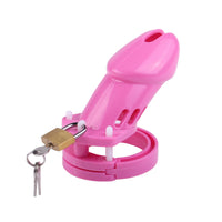 Embrace control with the Pink Blushing Bride cock cage. Its soft, spiral design provides a filling touch for even the smallest cock. The smooth feel and feminine pink shade will leave you aroused, enhancing your submissive experience.