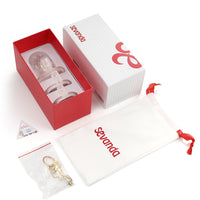 Experience body chastity like never before with this see-through cage designed for a big penis. Extremely comfortable with ventilation holes, it delays leaks and enhances control. Perfect for teasing your partner's clit and adds excitement during intimate moments even while eating out.