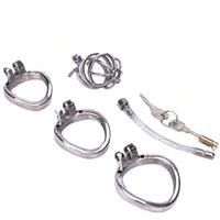 The Undelivered Package is extremely secure, built with minimal upkeep in mind and an unusual open slat design. Ideal for teasing, this tiny male locks away your negative cock thoughts, offering tips for a snug fit.