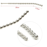 Elevate your pleasure with our 10-inch beaded sounding dick cage! This thin yet girthy stainless steel plug offers comfy insertion for both narrow and wider urethras. Body-safe and durable, it's designed for ultimate satisfaction.