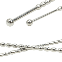 Experience heightened touch and stimulation with this long male plug device. Its beaded design allows deep penetration, fulfilling desires and leaving you begging for more. Increase your play frequency with this must-have tool.