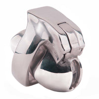 Designed for intense BDSM play, the Steel Holy Trainer V4 Nub features an ergonomic divider for enhanced CBT torture. Enjoy secure slaps and busting scenarios with unmatched security and comfort.