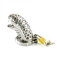 Unlock new frontiers of BDSM pleasure with our cock steel, featuring a spike dick for thrilling denial. Built for stability, each detail points to your extremely secure submission.