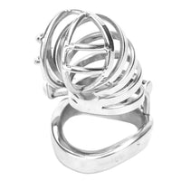 Introducing the Rings of Abstinence a steel device expertly built for ultimate enclosure. Featuring a considerate opening for hygiene and secure attachment, it's designed for long-term wear. Surrender control to your maiden and deepen your connection.