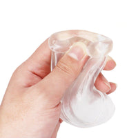Unleash thrilling sensations with our transparent rubber cage, a snug cover like a perfect shirt. The innovative sheath offers electrifying pulses, wrapping your desires in a sensual stocking.