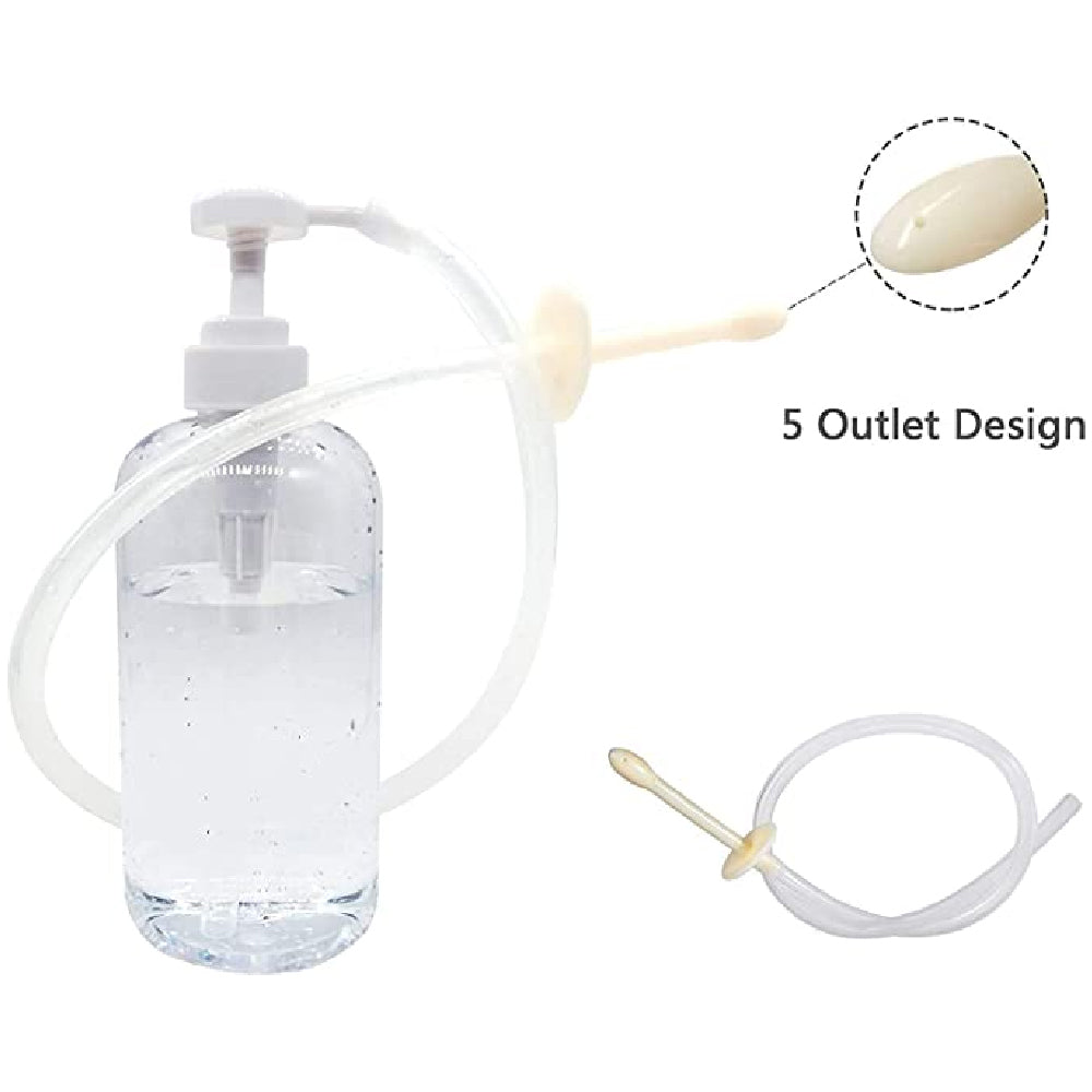 Thin and lightweight, this portable anal douche abstinence kit ensures a soft poke-free cleanse. Store it in a discreet pouch and enjoy its fabric-soft nozzle in any scenario, from travel to intimate moments.