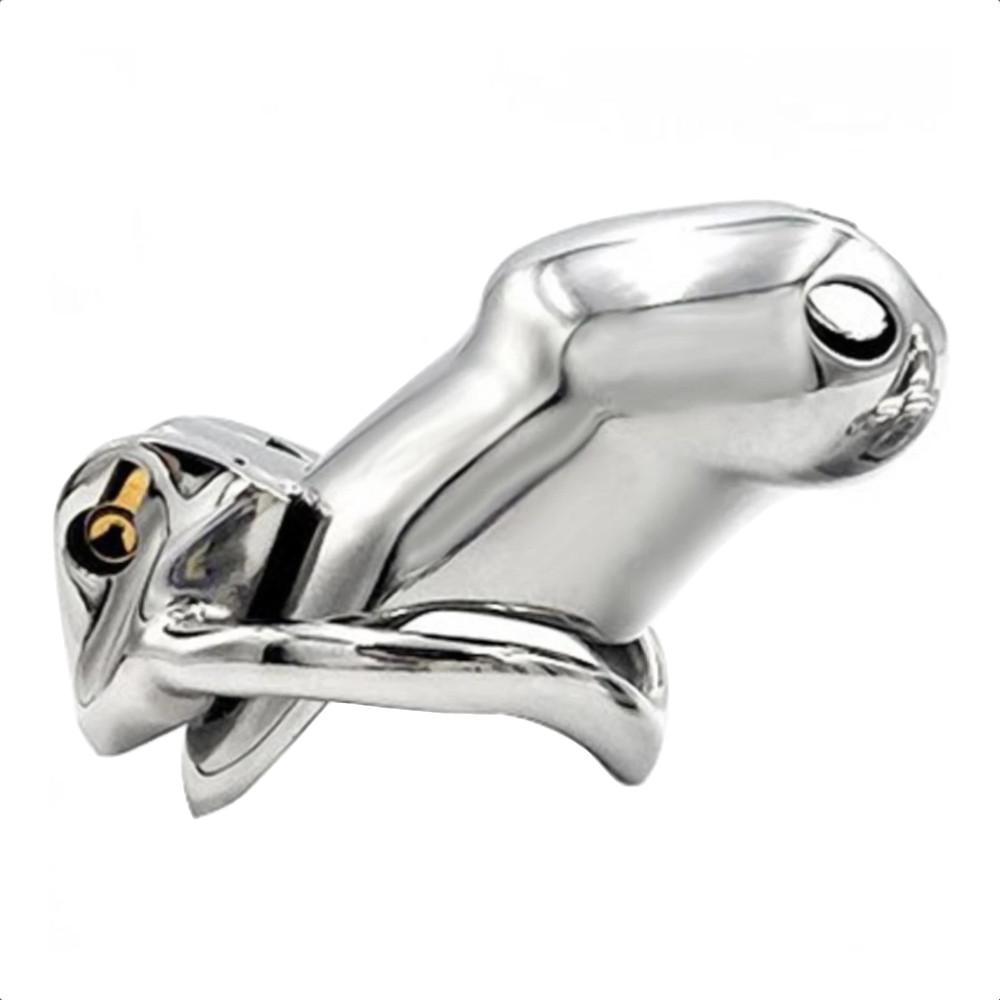 Experience the cold sensation of control with our stainless steel cock. Designed to prevent itching and discomfort, its brutal yet elegant design is the glory of restraint no wooden parts, just sleek steel.