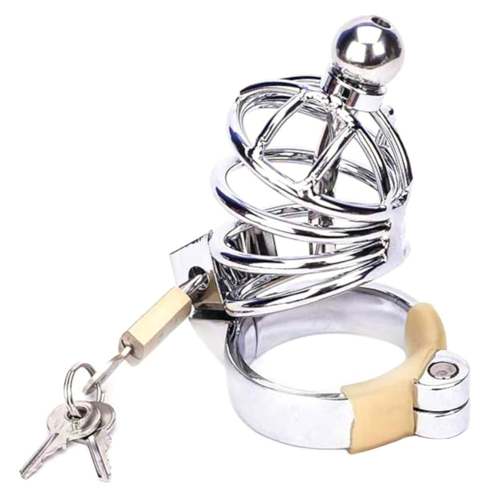 Secure your desires with the stainless steel cage! Upgrade your play with a lightweight, durable design that eliminates problems of accidental removal. Feel every move without blackout moments, thanks to its open structure and urethral sound.