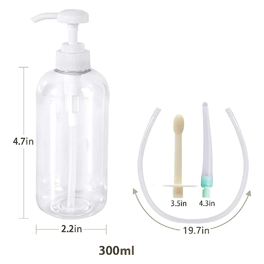 Soft, shaved skin deserves a pinch-free cleanse. Our portable kit, with surgical-grade nozzle, provides a gentle, smooth cleaning. Just add water for a soft, simple solution anytime.