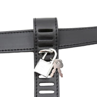 Experience the allure of ancient intimacy with this leather chastity belt. Crafted for adult lovers exploring pegging and control, it's perfect for those losing themselves in passion and desire.