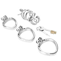 Experience ultimate control with our steel penis cage. Designed for growers, it prevents unwanted expansion, making it possible to manage wood effectively. The open-tip design ensures you can pee with ease. Embrace chastity confidently.