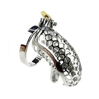 This stainless steel penis cage is a formidable jail for your desires. With a surgical precision fit and rubber options, it's perfect for Hera -like control and discreet adventures.