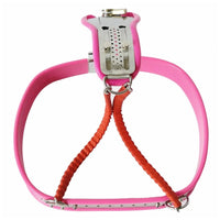 Claim complete ownership with our male belt a stainless steel that ensures he's locked for your pleasure. Pair with floral stockings, black heels, and a skirt to elevate your BDSM experience.