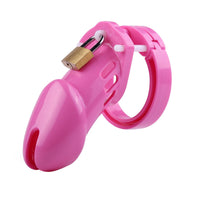 Introducing the Pink Blushing Bride a sissy cage designed for the smallest male. Elevate your tease and denial sessions as he begs for that elusive handjob. Perfect for edging and enhancing control in your intimate play.