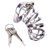 Unlock boundaries with our stainless steel device, tiered for comfort and security. The stretchy opening and inward fit maintain control, while the ergonomic line ensures snug, discreet wear.