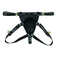 Embrace the ultimate inescapable submission with our Iron Maiden-inspired BDSM belt for men. This riveted iron features spikes, ensuring a secure and thrilling experience.