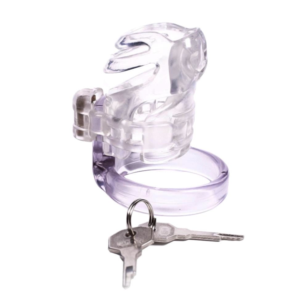 Embrace denial with the Hera cage, blending smooth biosourced resin for ultimate comfort. Its wide range of ring sizes ensures a snug fit, even for the smallest penis, elevating your chastity play.