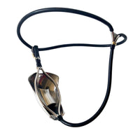 Experience ultimate control with this long device the Anal cage Chastity Belt featuring a movable beaded butt plug. Secure him under lock and key, enforce punishment through lockdown and lockup, and seal your contract of dominance.