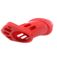 Experience ultimate control with our rigid red device. Featuring adjustable ring sizes for a perfect fit, this lockless design ensures security without cumbersome locks much like a rattlesnake's grip, it's sleek and uncompromising.