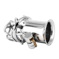 Own your desire and keep control with this Chastity body. This cage turns your urges into an enemy, allowing men to redefine intimacy. Shots of pleasure are kept at bay, deepening connections.