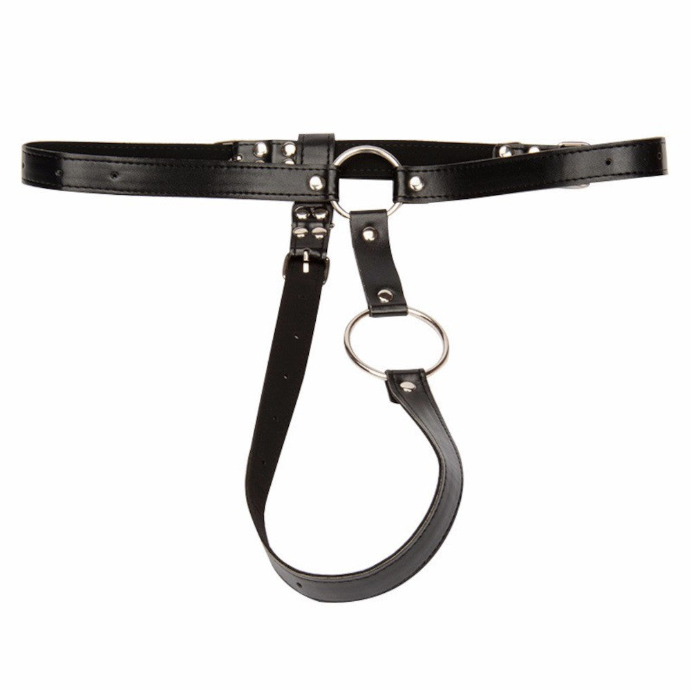 Caged in durable leather and steel, this dick cage flat offers pleasure through scheduled practice and intense teases. Unlock submission with Chastity belt men.