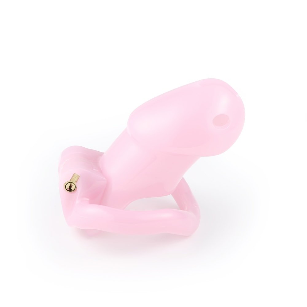 Control distractions with our enclosed resin cage. Featuring a hole aligned with your urethra, it allows easy urinating and peeing. Embrace restraint and experience comfort with this innovative design.