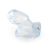 Experience keyholding submission with this resin cage for your mini male. Its durable design ensures long-term security. Share your journey of finding freedom through restraint with this internet-favorite device.