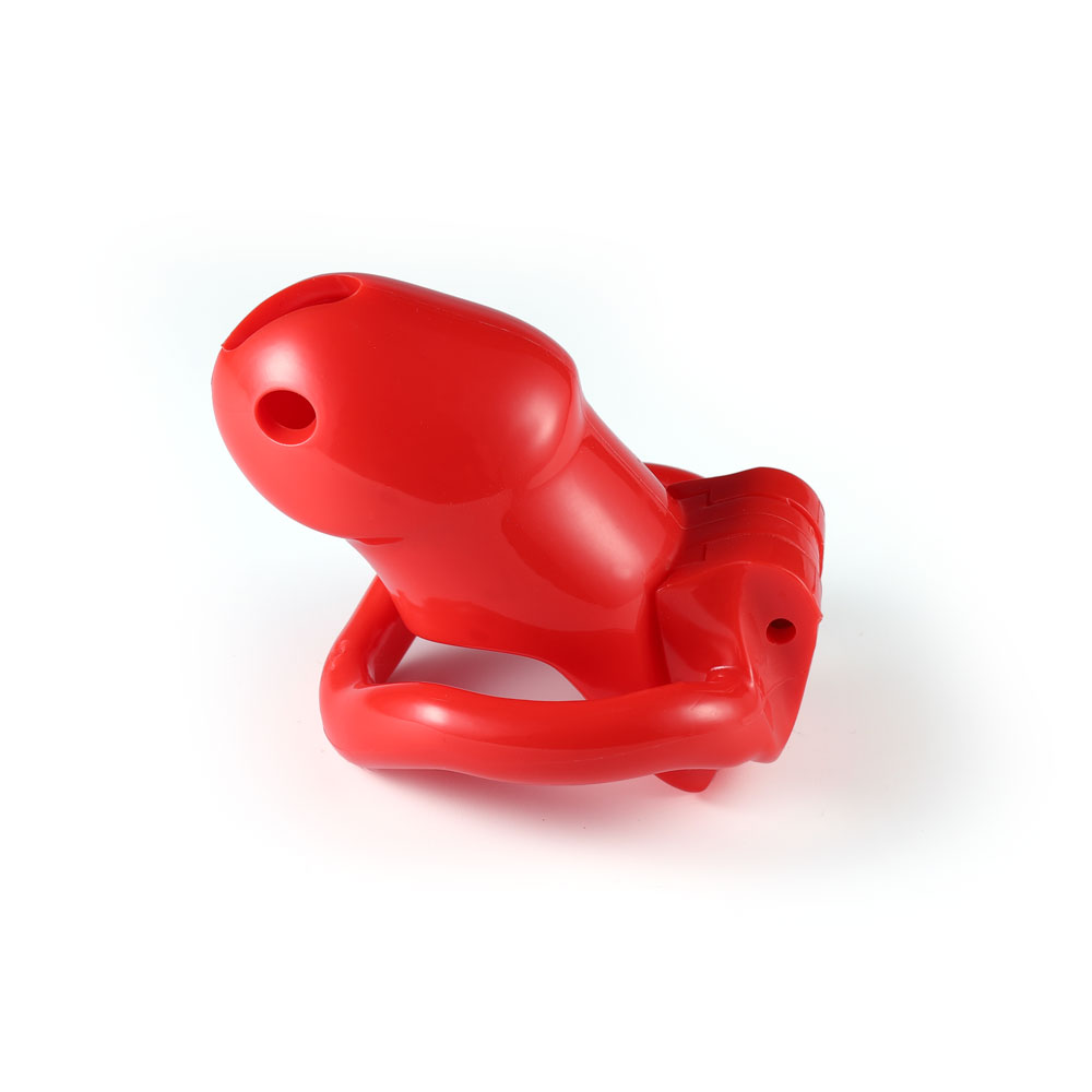 Unlock intrigue and control with our resin cage! Featuring inward-facing points for comfort, it curbs every vice while allowing natural relief. Includes four rings for a perfect fit and discreet shipping right to your door.