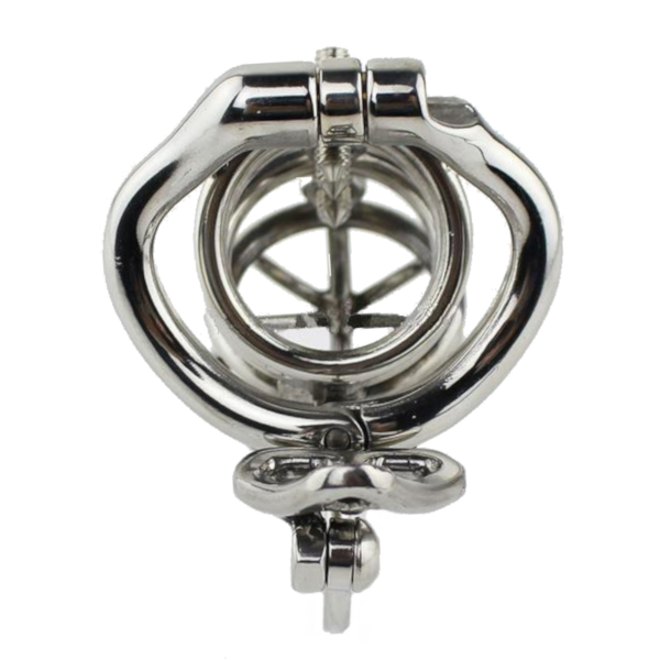 Experience ultimate domination with the Cock Asylum Metal device. Its curved design offers comfortable restraint, balancing between pleasure and pain. Adjustable screws provide pinching without chafing, enhancing your play.