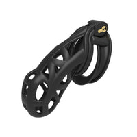 Ensure unparalleled security and hygiene with our 'Dark Cobra' cage. Inspired by jailhouse confinement, this device offers precise measurements for a perfect fit, taming desires with the stealth and strength of a cobra.