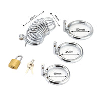 Embrace control with our heavy-duty metal cock cage. Its ergonomic opening ensures comfort while catching your keyholder's eye. Fit for chastity queens, there's no telling the thrill once you're caught!